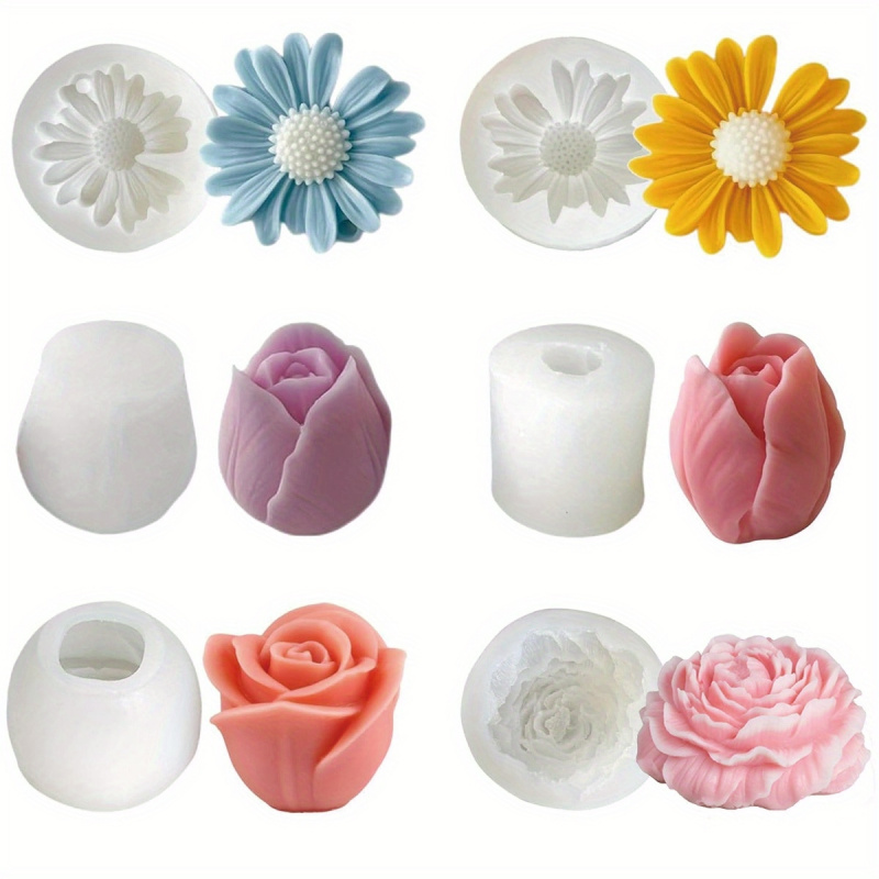 Candle Making Set - 6Flower Candle Mold Set – Designed