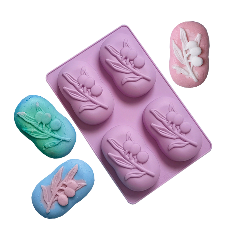 4 Cavities Oval Olive Tree Sil - Candle Making Set recension och pris