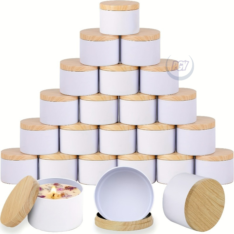 White Metal Candle Jar Candle  - Candle Making Jars With Lids recension och pris