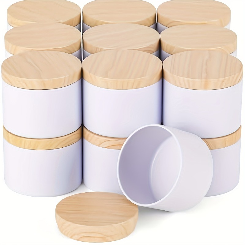 White Metal Candle Jar Candle  - Candle Making Jars With Lids recension och pris