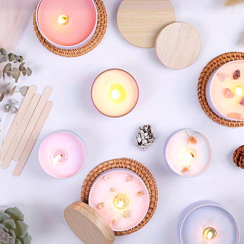 White Metal Candle Jar Candle  - Candle Making Jars With Lids recension och pris