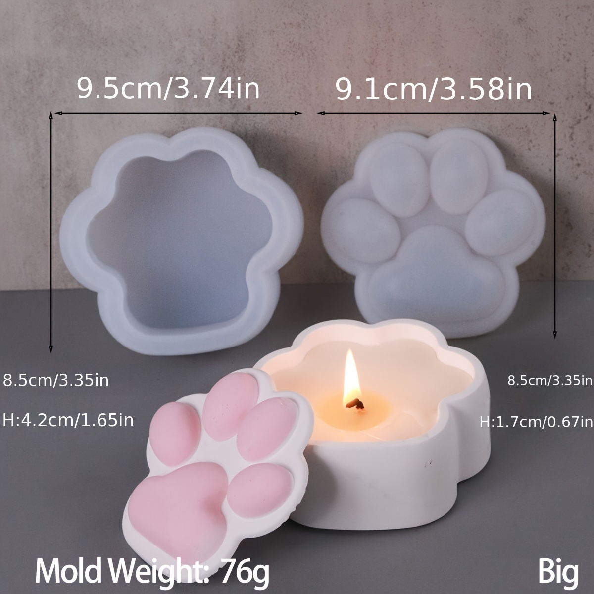 Cat Claw Storage Box Silicone  - Candle Making Jars With Lids recension och pris