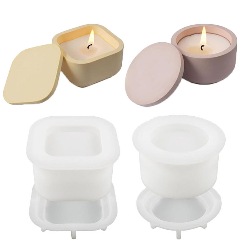 1set DIY Candle Jar Silicone M - Candle Making Jars With Lids recension och pris
