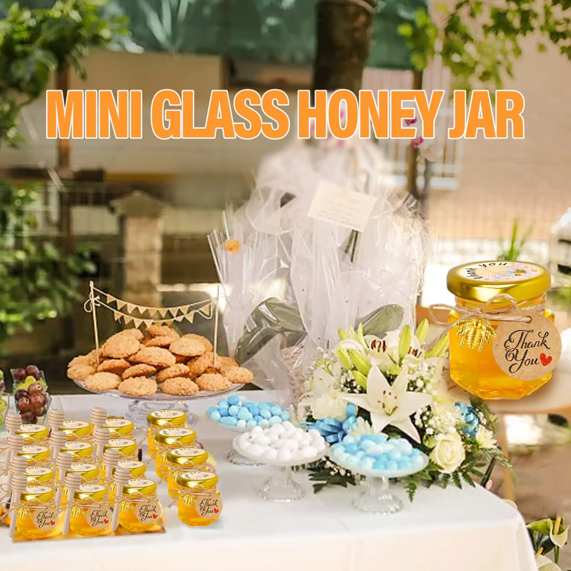 1.5Oz Hexagon Mini Glass Honey - Candle Making Glass Jars recension och pris