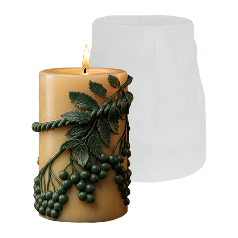 Vine Green Leaf Berry Relief-S - Candle Making Vinings recension och pris