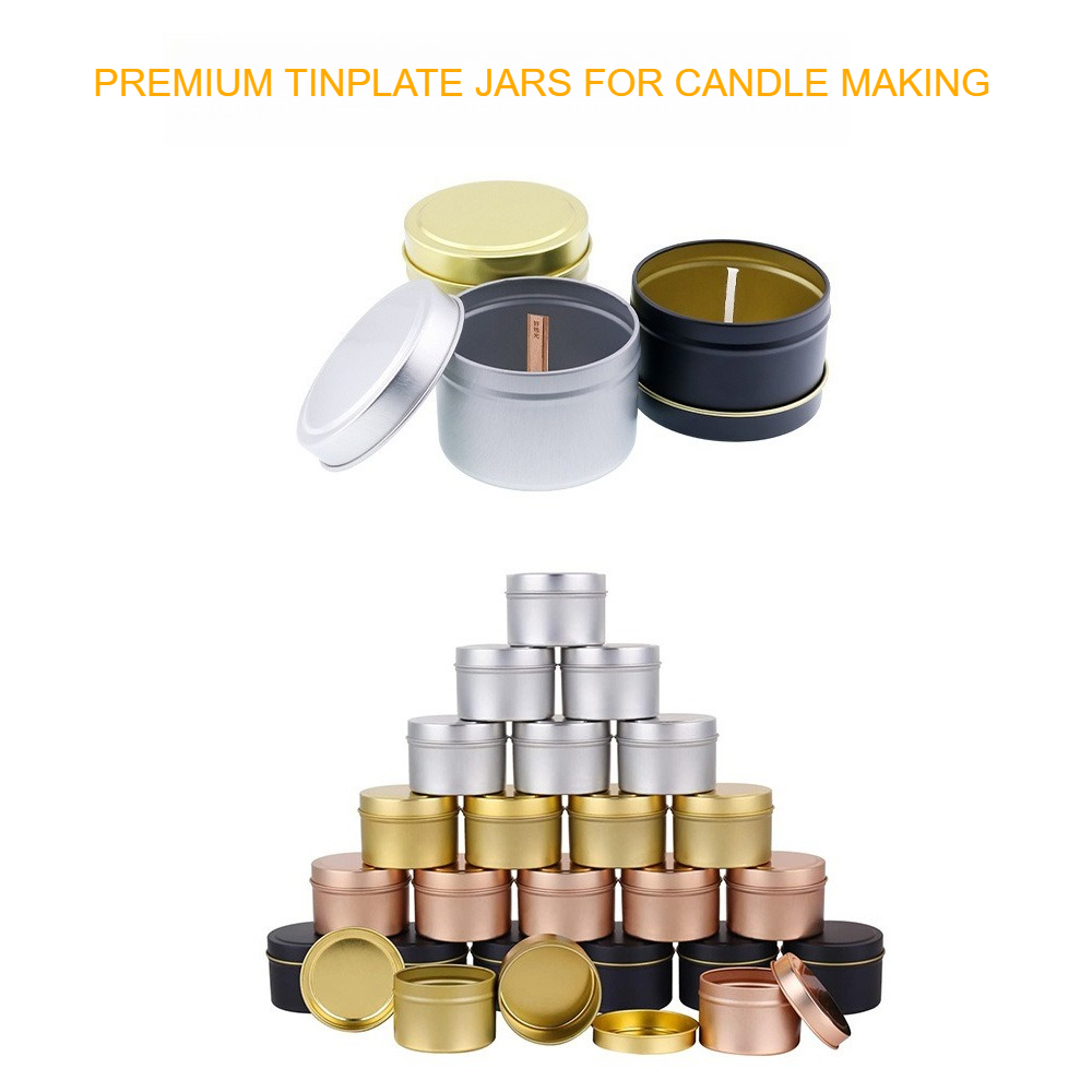 Round Aluminum Candle Tins wit - Candle Making Jars With Lids recension och pris