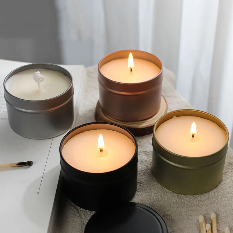 Round Aluminum Candle Tins wit - Candle Making Jars With Lids recension och pris