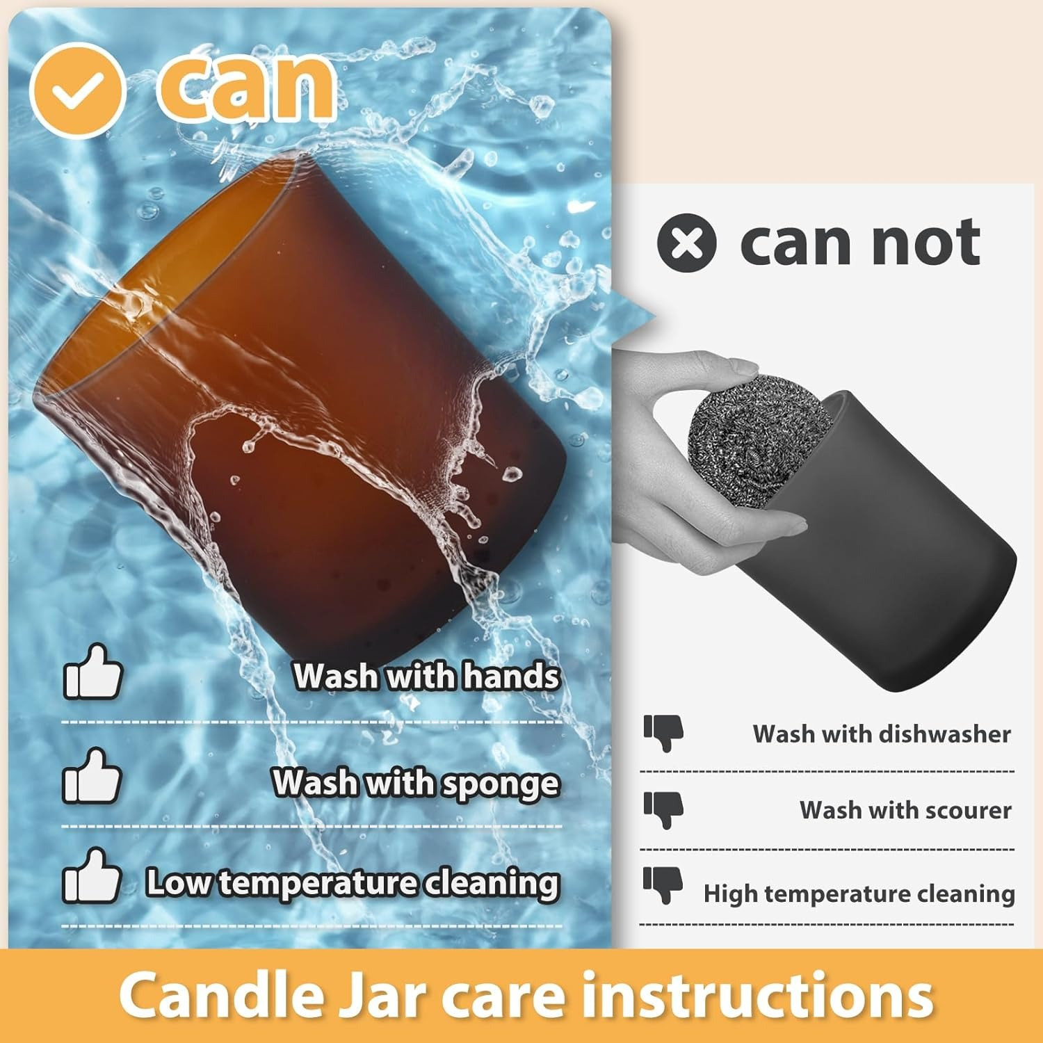 Thick Candle Jars for Making C - Candle Making Jars With Lids recension och pris