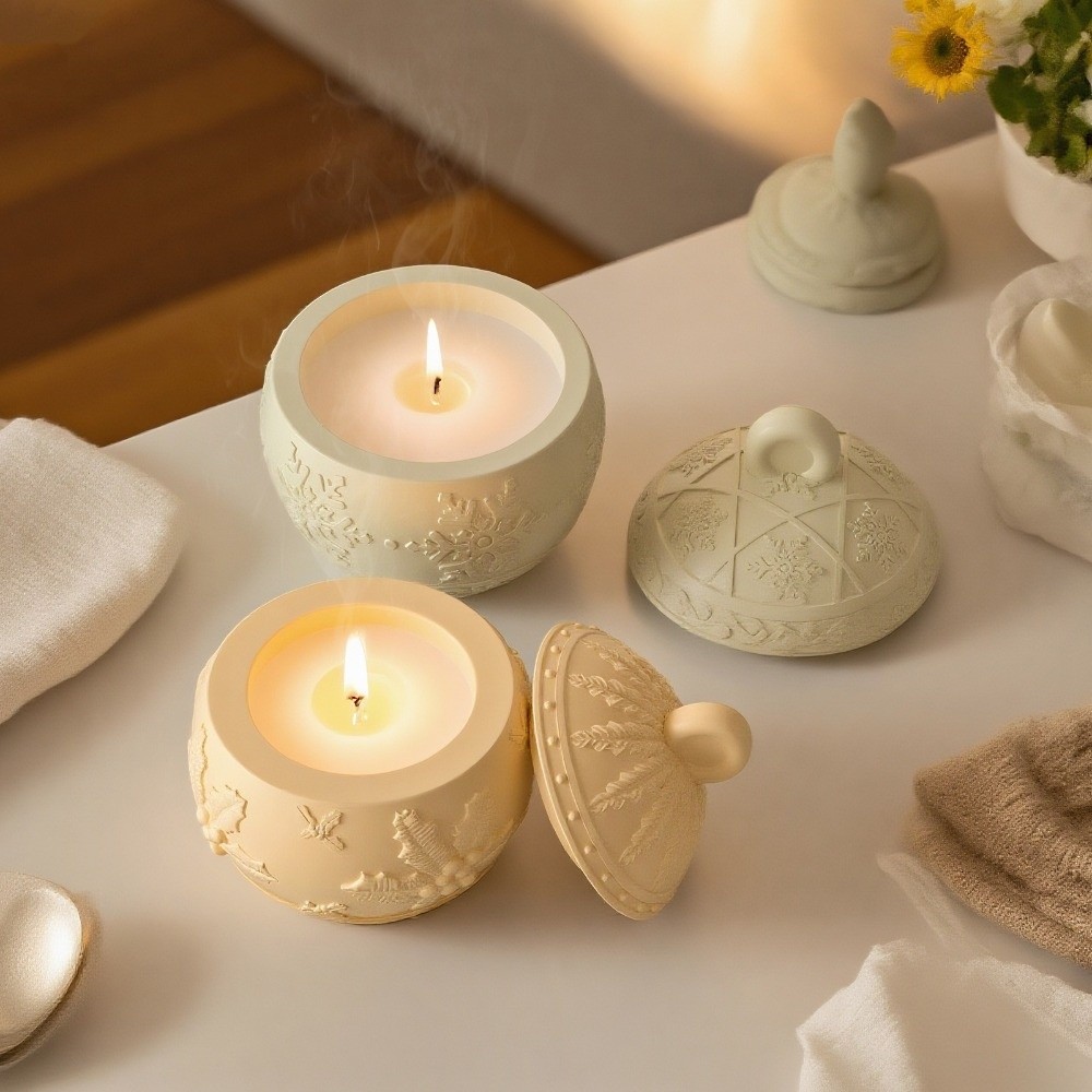 New Silicone Candle Jar Mold 3 - Candle Making Jars With Lids recension och pris