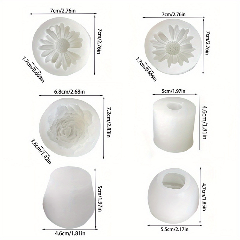 6Flower Candle Mold Set – Desi - Candle Making Set recension och pris
