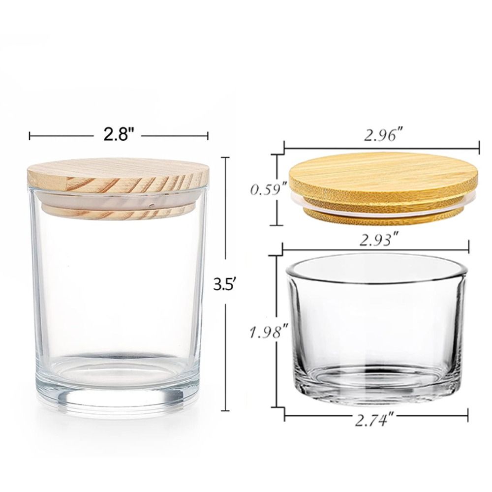 Clear Glass Candle Jars Small  - Candle Making Glass Jars recension och pris
