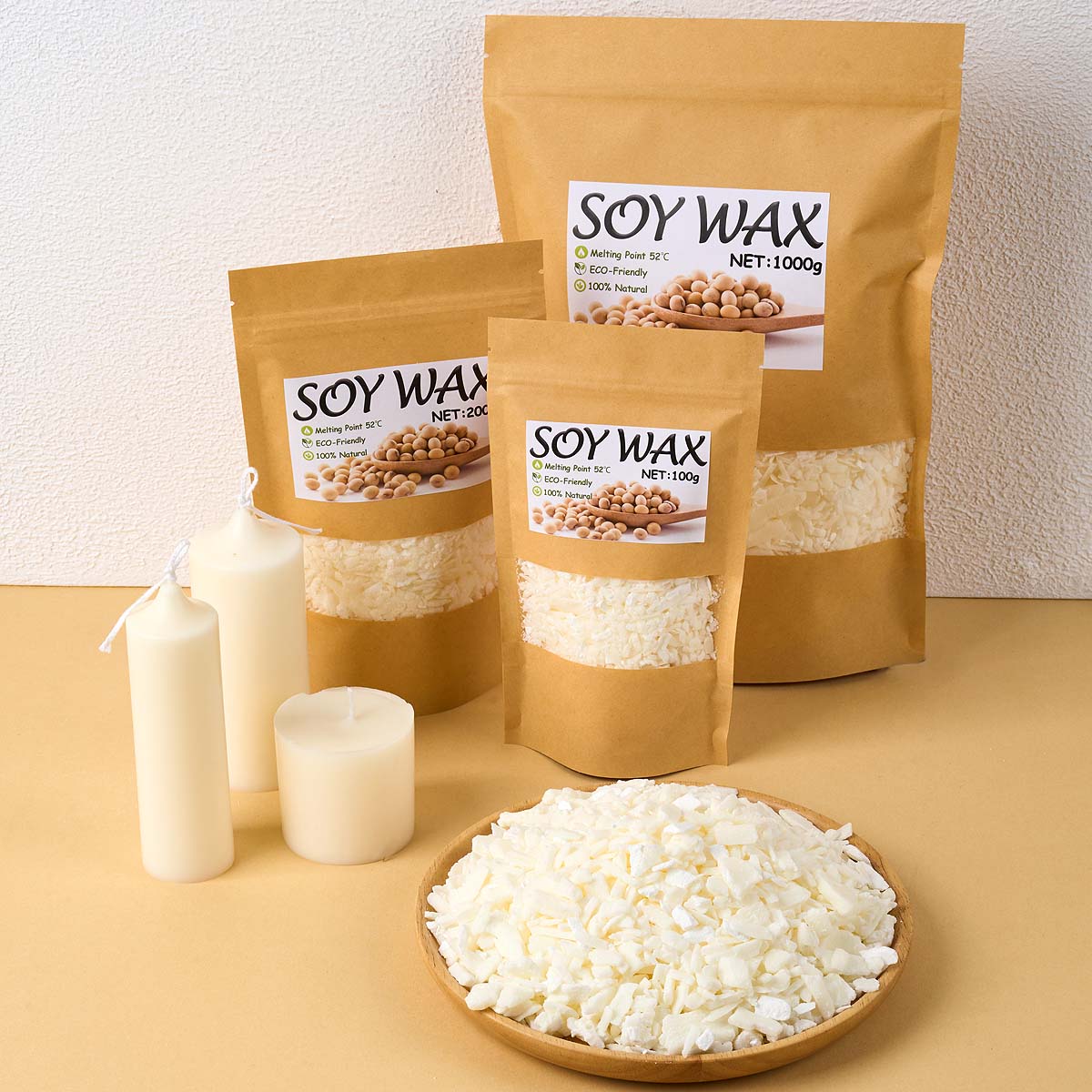 1 Pounds Pure White Soy Wax Fo - Candle Making Wax recension och pris