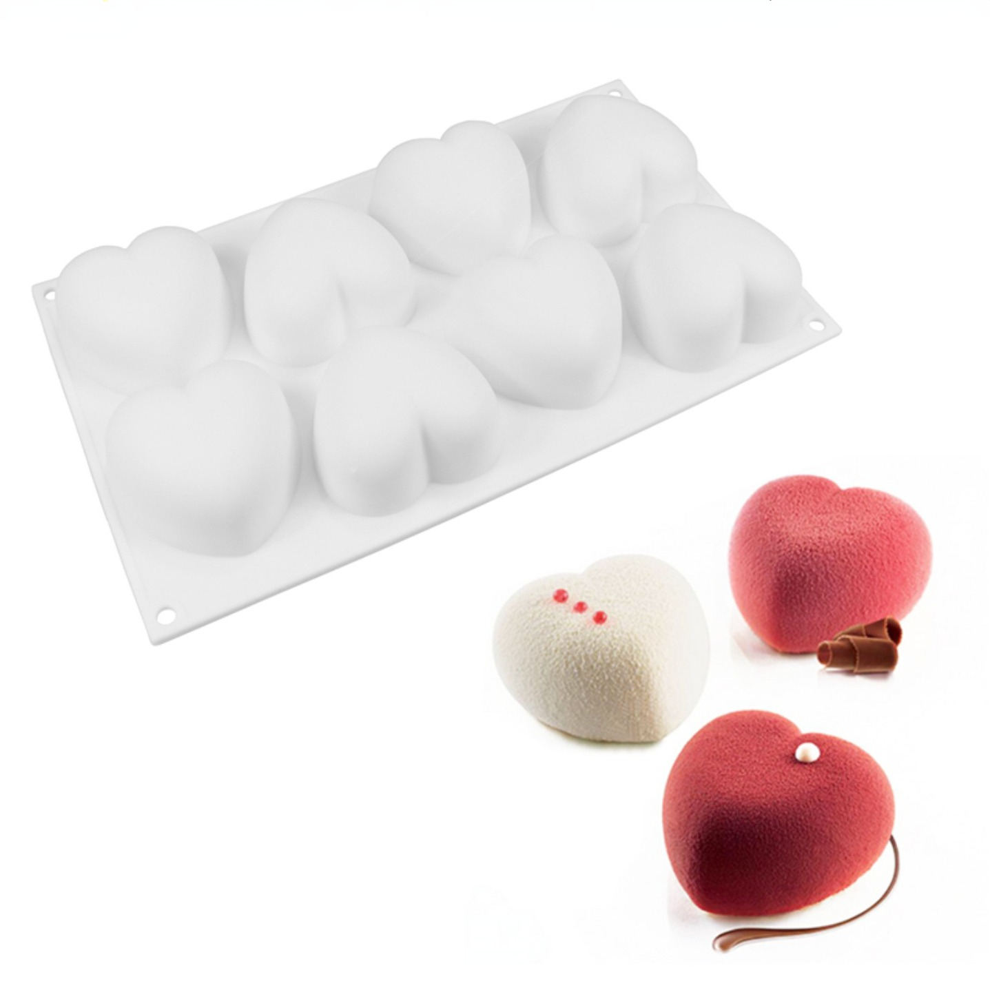 Love Heart Silicone Soap Mold  - Candle Making Set recension och pris