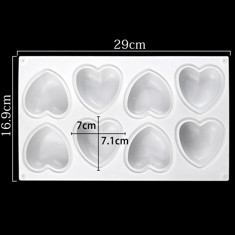Love Heart Silicone Soap Mold  - Candle Making Set recension och pris