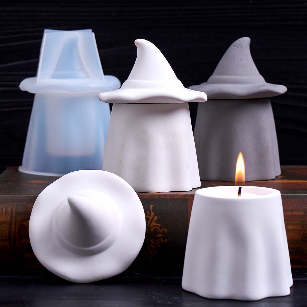 Ghost Wizard Candle Jar Silico - Candle Making Jars With Lids recension och pris