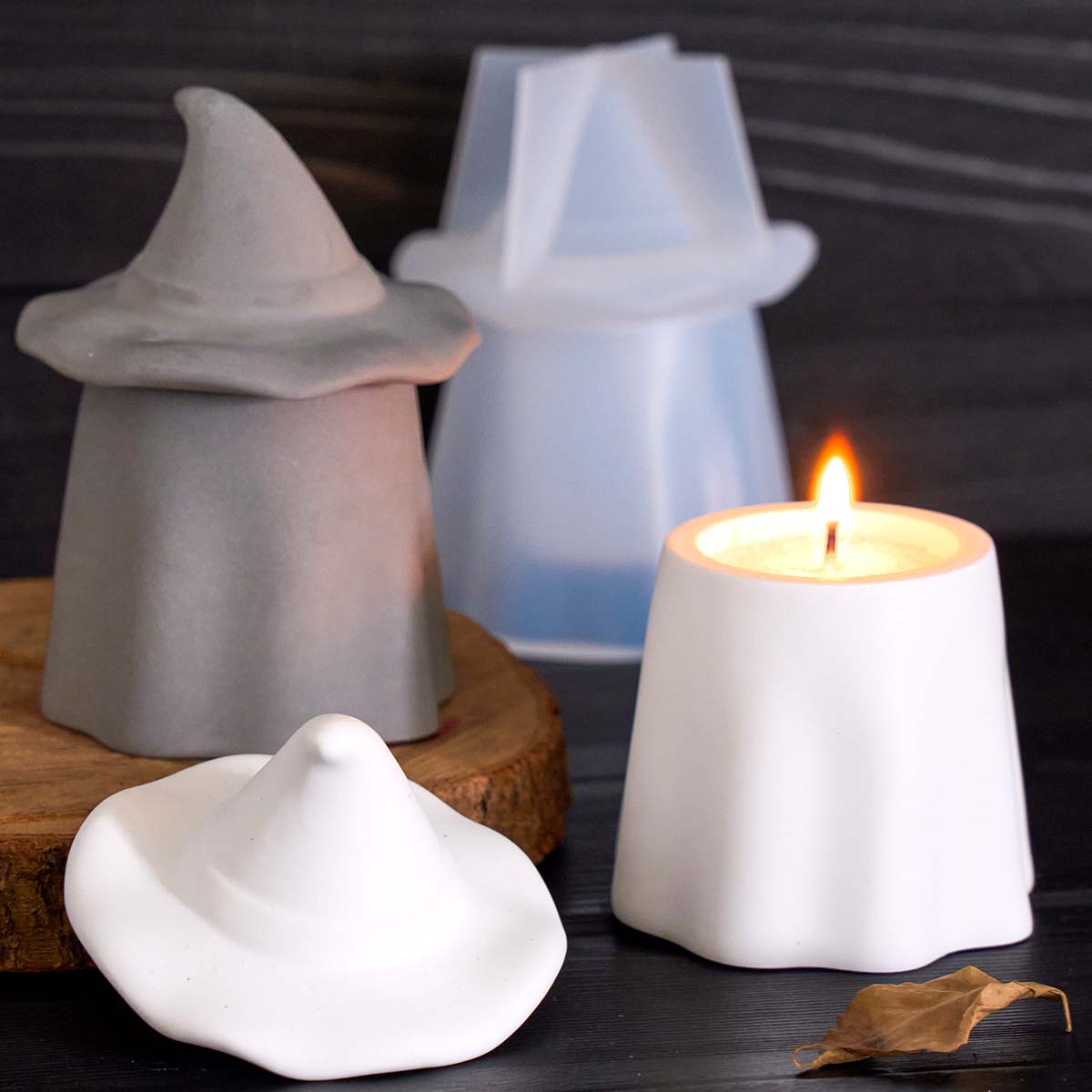 Ghost Wizard Candle Jar Silico - Candle Making Jars With Lids recension och pris