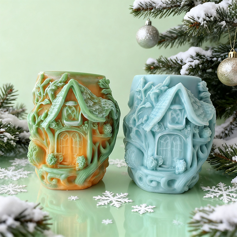 Relief Pillar House Form Silic - Candle Making Vinings recension och pris