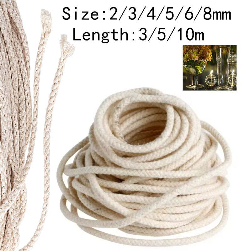 2-8mm Cotton Oil Lamp Wick Str - Candle Making Wicks recension och pris
