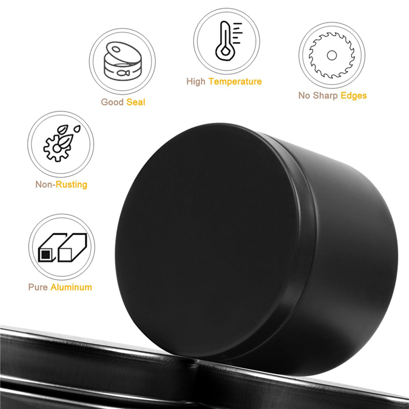 A93E-48Pcs Black Candle Tins,  - Candle Making Jars With Lids recension och pris
