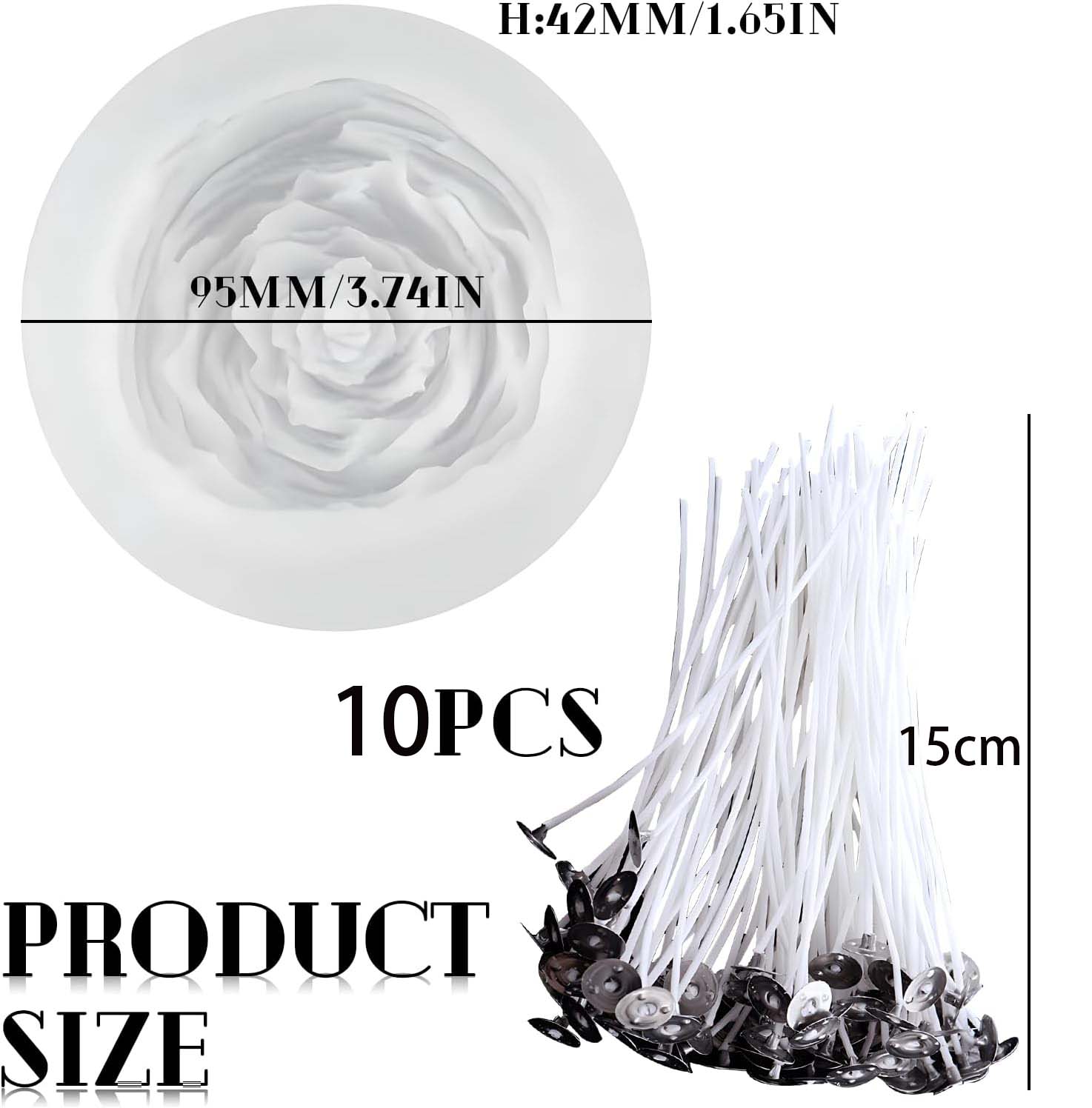Silicone 3D Peony Candle Mould - Candle Making Kit For Kids recension och pris