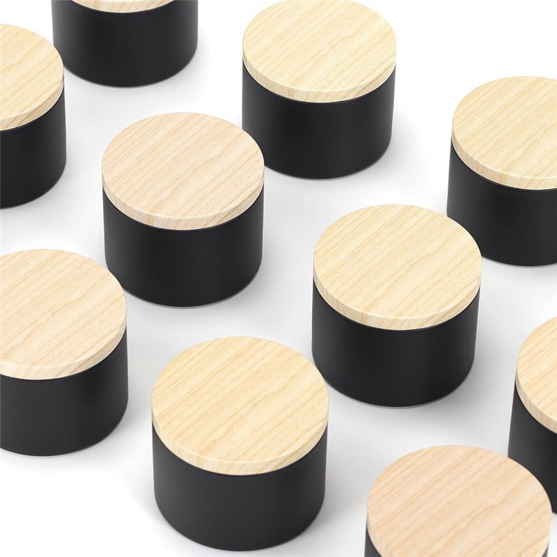 24 Pack 4 Oz Black Candle Tins - Candle Making Jars With Lids recension och pris