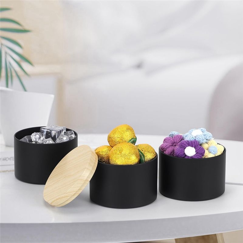 24 Pack 4 Oz Black Candle Tins - Candle Making Jars With Lids recension och pris