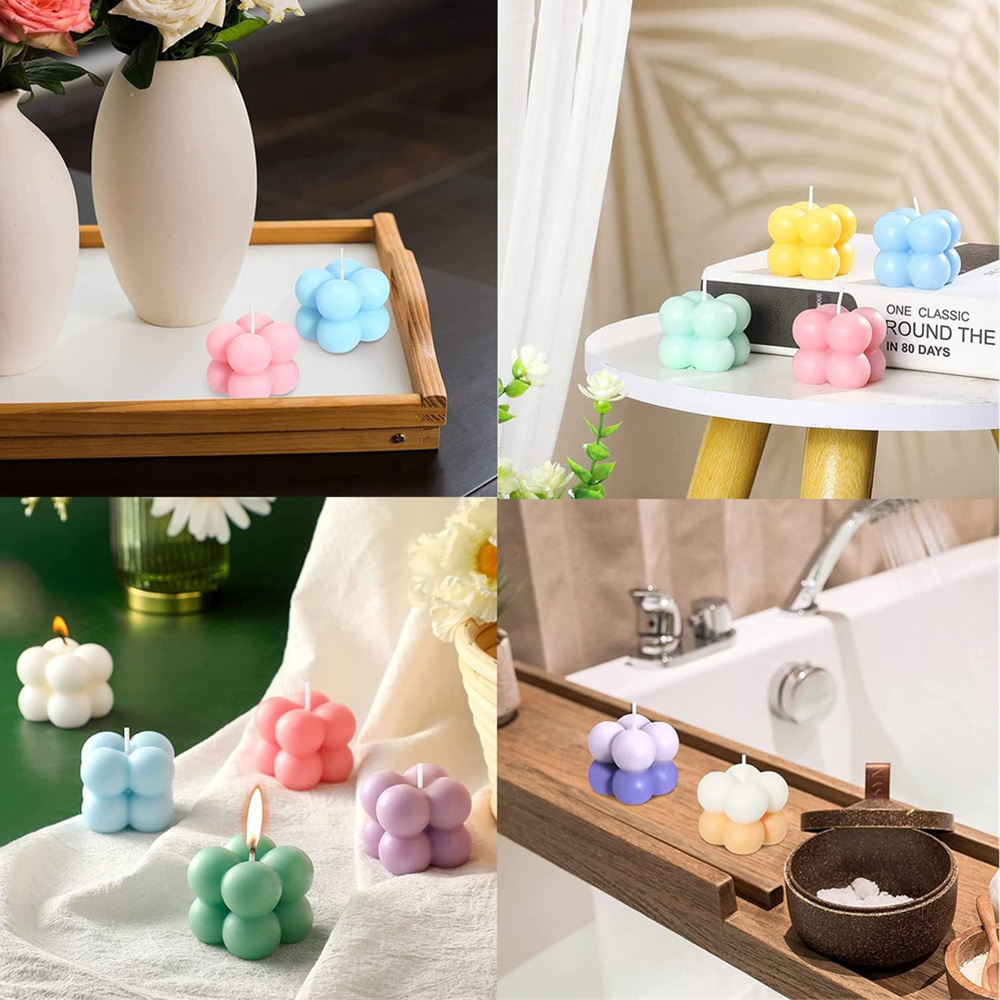 3D Bubble Cube Silicone Candle - Candle Making Set recension och pris
