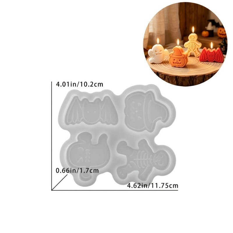4-cavity silicone resin mold s - Candle Making Set recension och pris