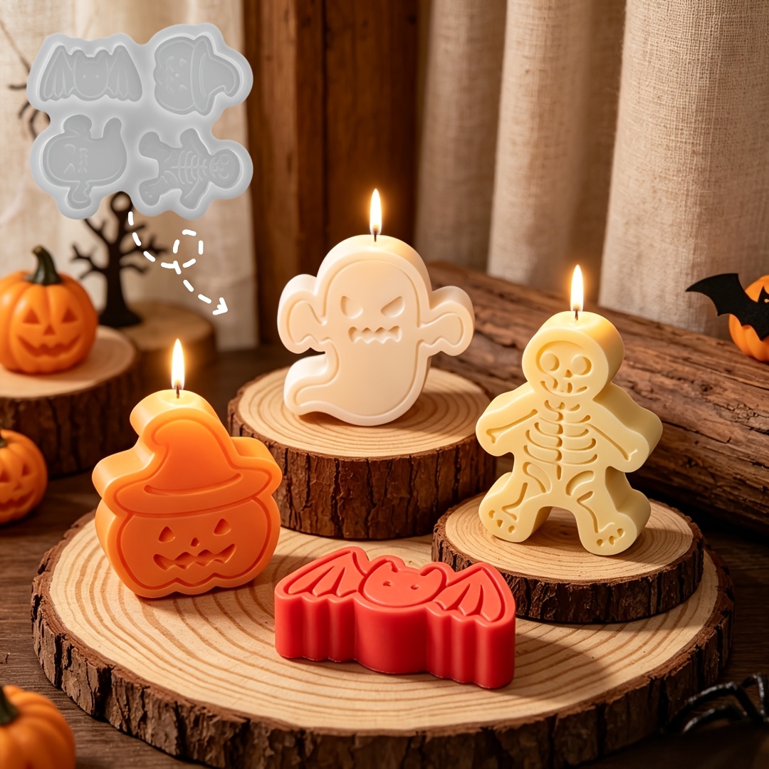 4-cavity silicone resin mold s - Candle Making Set recension och pris