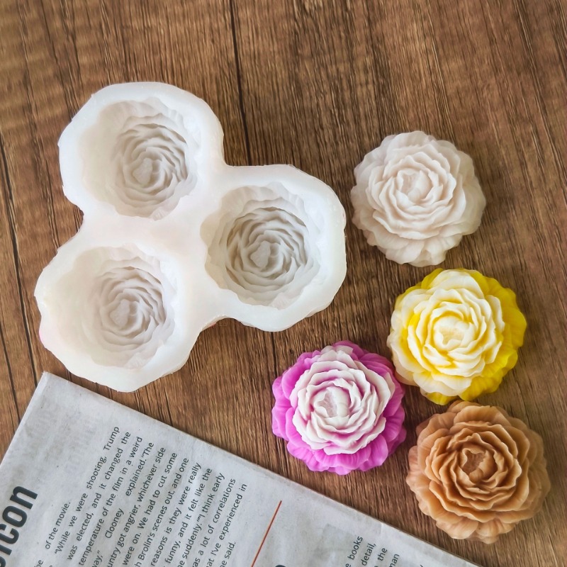 3pcs/set Peony Flower Candle S - Candle Making Set recension och pris
