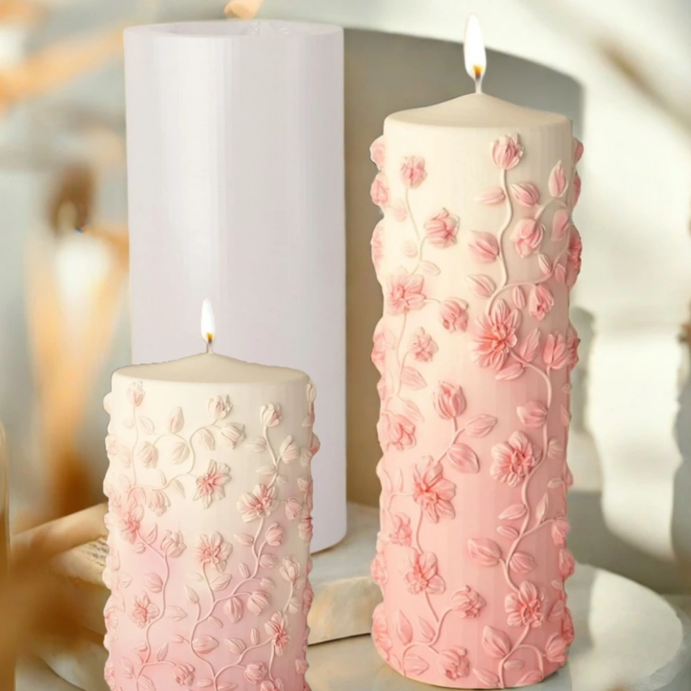 Floral Vine Relief Taper Candl - Candle Making Vinings recension och pris